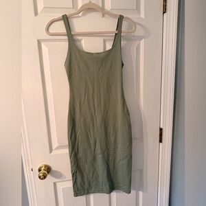 Zara green bodycon dress